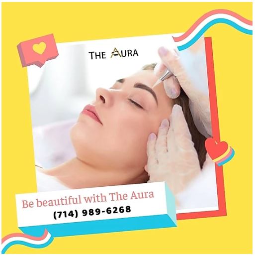 Why is Anaesthetic used in (eyebrow) microblading art or beauty service in Orange County?