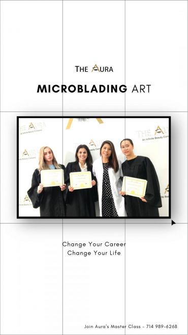 Aura Beauty Graduation Day - Microblading course