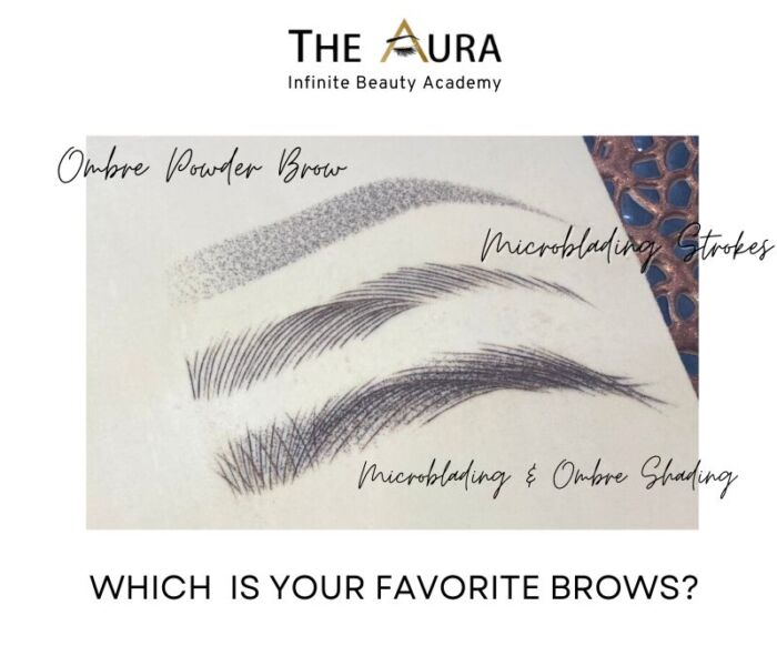 Learn how to to draw brows from A to Z with Aura Beauty Academy 3