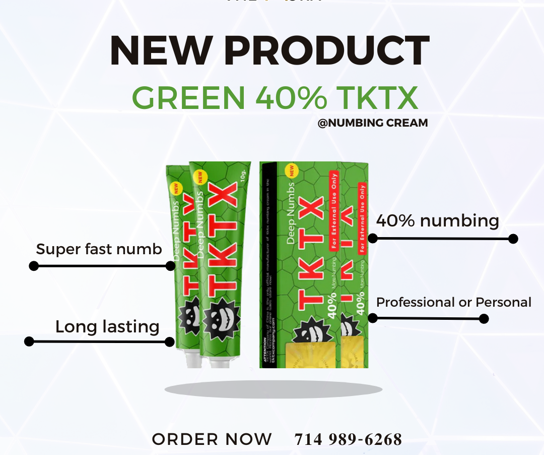 [NEW PRODUCT] Green 40% TKTX Numbing Cream - 40% numbing (Deep Numb) - 3 best numbing creams in the USA