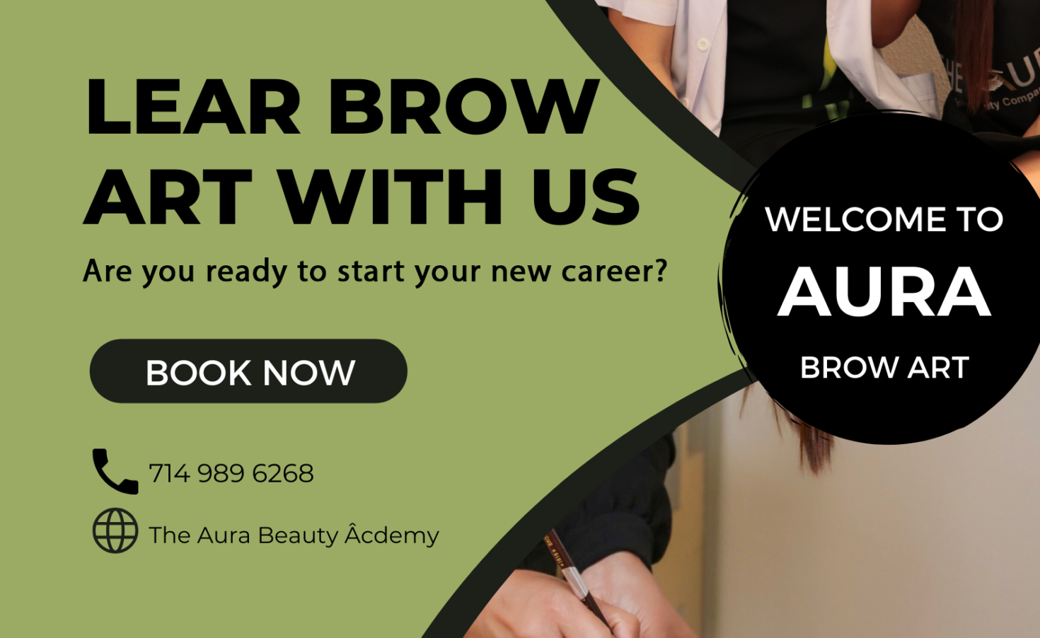 Learn how to draw brows from the scratch at The Aura Beauty