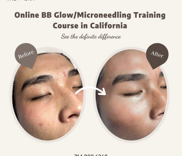 What is in the BB Glow online course at Aura Beauty Company Orange County